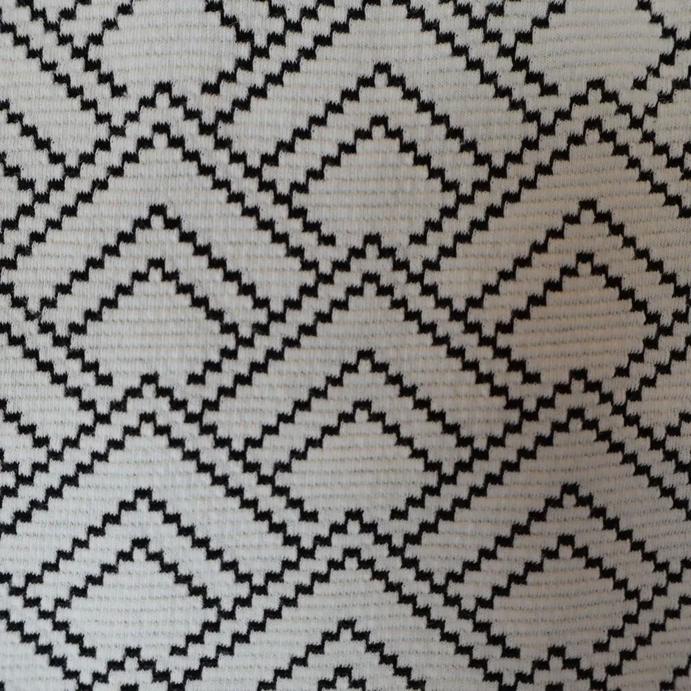 Gilli Skirt XL Stretch Black / White Geometric Pattern Pull on Comfy Preppy Work